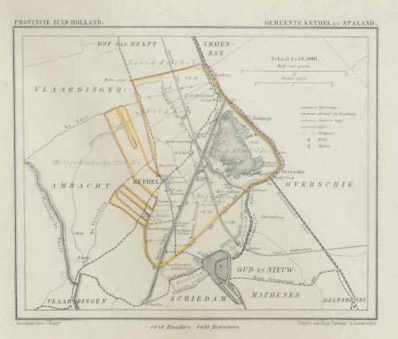 KETHEL en SPALAND - Kuijper / Suringar - ca. 1867