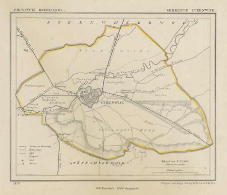 STEENWIJK - Kuijper / Suringar - 1865