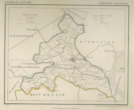 IJZENDIJKE - Kuijper/Suringar - 1867