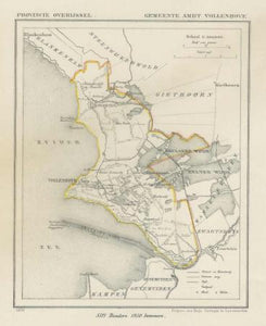 VOLLENHOVE AMBT - Kuijper / Suringar - 1866