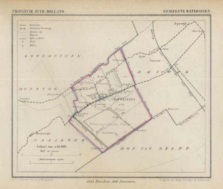 WATERINGEN - Kuijper / Suringar - ca. 1867