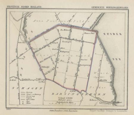 WIERINGERWAARD - Kuijper / Suringar - 1868