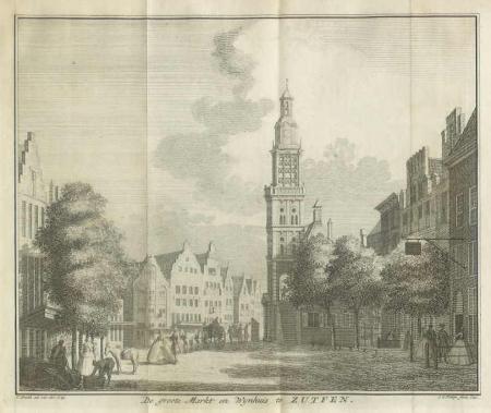 ZUTPHEN Grote markt - JC Philips - 1741