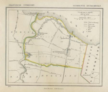 BUNSCHOTEN - Kuijper / Suringar - 1865