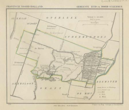 ZUIDSCHERMER - Kuijper / Suringar - 1867