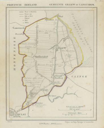 GRAAUW en LANGENDIJK - Kuijper / Suringar - 1865