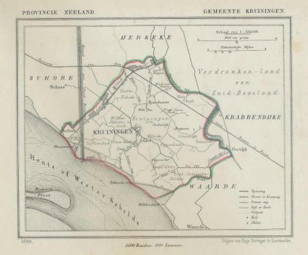 KRUININGEN - Kuijper / Suringar - 1866