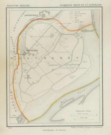 NIEUW - EN SINT JOOSLAND - Kuijper / Suringar - 1866