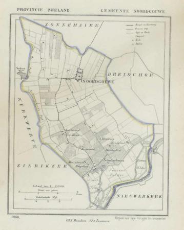 NOORDGOUWE - Kuijper / Suringar - 1866
