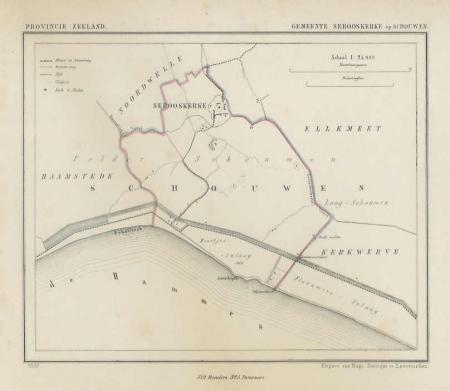 SEROOSKERKE (op Schouwen) - Kuijper / Suringar - 1867