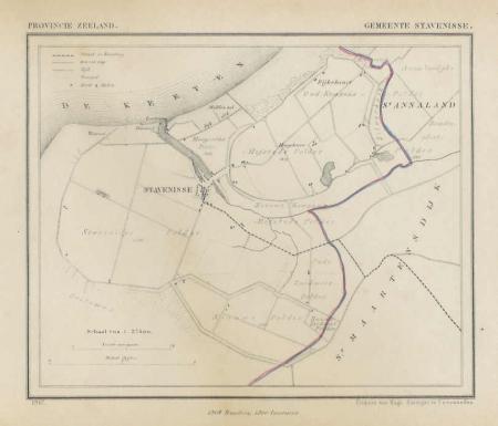 STAVENISSE - Kuijper / Suringar - 1867