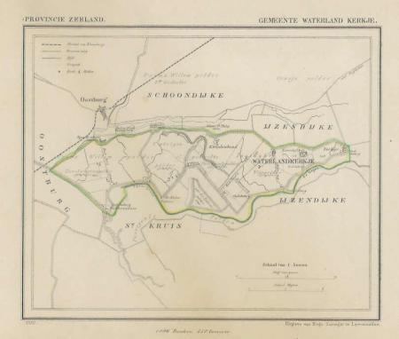 WATERLAND KERKJE - Kuijper / Suringar - 1867