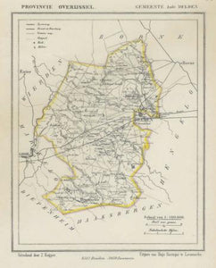 DELDEN Ambt Delden - Kuijper/Suringar - ca. 1867