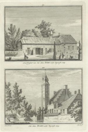 RIJSWIJK Huis Burg/Huis Hoorn - H Spilman - ca. 1750