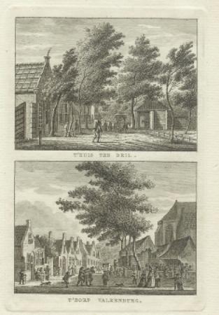 VALKENBURG Twee gezichten op een blad - Bendorp - 1793