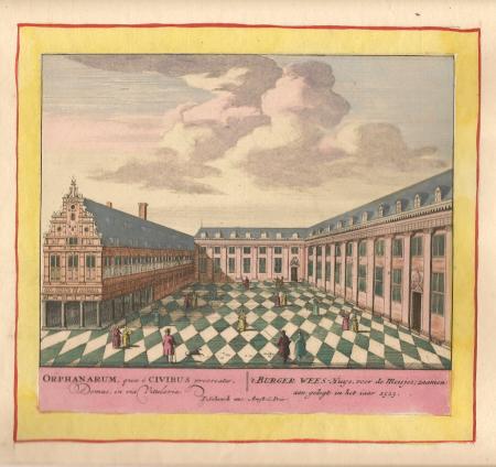 AMSTERDAM Burgerweeshuis meisjes Amsterdams Museum - P Schenk - ca. 1708