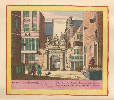 AMSTERDAM Mannentuchthuis (Voormalig Clarissen klooster) - P Schenk - ca. 1708
