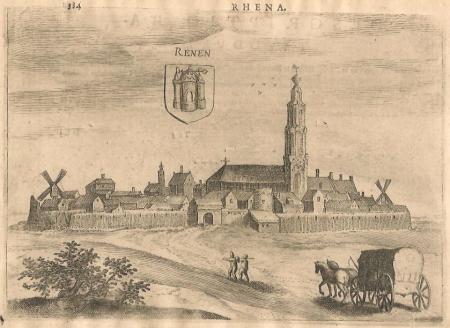 RHENEN Profielgezicht - J Jansz / L Guicciardini - 1616