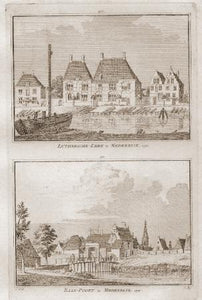 MEDEMBLIK Lutherse kerk en Baanpoort - H Spilman - ca. 1750