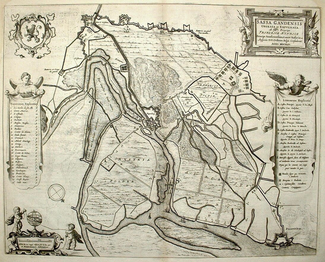 SAS VAN GENT Sassa Gandensis Obsessa et Expugnata (...) - J Blaeu - 1649