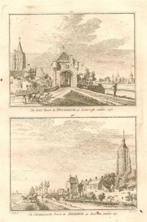 HEUKELUM Twee gezichten op een blad - H Spilman - ca. 1750