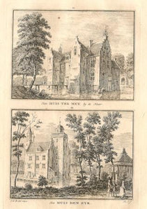 HAARZUILENS Huis ter Mey en Huis Den Eyk - H Spilman - ca. 1750