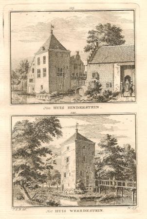 LANGBROEK Hinderstein en Weerdestein - H Spilman - ca. 1750