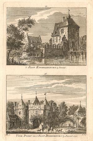 BEMMEL Kinkelenburg en Doorneburg - S Fokke - ca. 1750