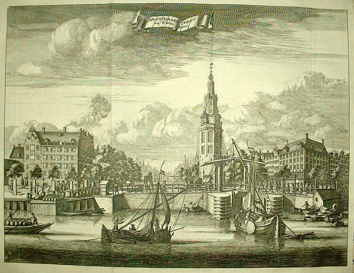 AMSTERDAM Montelbaanstoren - C Commelin - 1693
