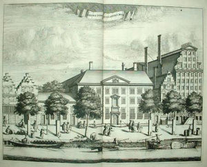 AMSTERDAM Prinsengracht: Nieuwe zyds huys sitten huys - C Commelin - 1693
