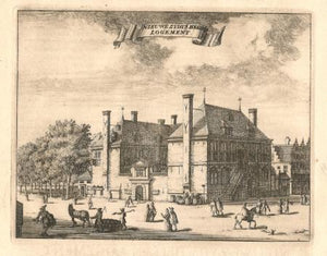 AMSTERDAM Nieuwezijds Herenlogement - C Commelin - 1693