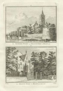 EDAM Twee gezichten op een blad - H Spilman - ca. 1750