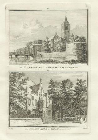 EDAM Twee gezichten op een blad - H Spilman - ca. 1750