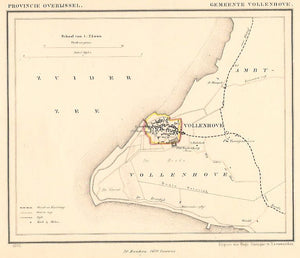 VOLLENHOVE - Kuijper / Suringar - 1866