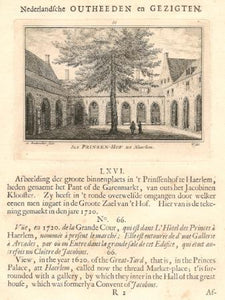 HAARLEM Prinsenhof - A Rademaker - 1725