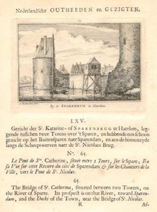 HAARLEM Spaarnebrug - A Rademaker - 1725