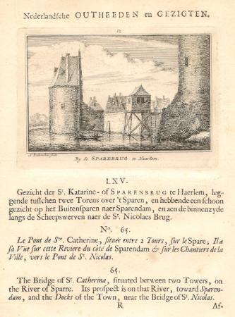 HAARLEM Spaarnebrug - A Rademaker - 1725