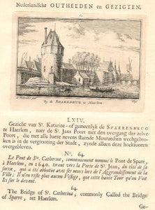 HAARLEM Spaarnebrug - A Rademaker - 1725