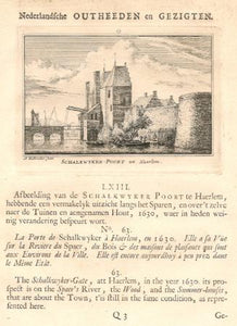 HAARLEM Schalkwijker poort - A Rademaker - 1725