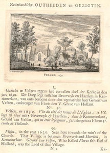 VELSEN in 1630 - A Rademaker - 1725