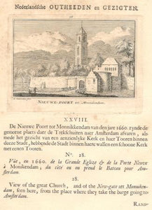 MONNICKENDAM Nieuwe poort - A Rademaker - 1725