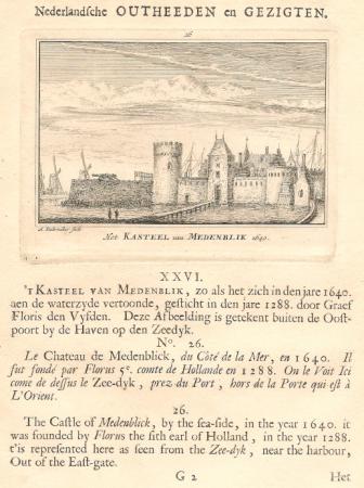MEDEMBLIK Kasteel - A Rademaker - 1725