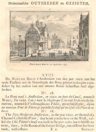 AMSTERDAM Nieuwe Brug - A Rademaker - 1725