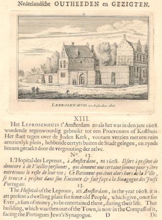 AMSTERDAM Leprozenhuis - A Rademaker - 1725