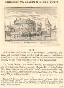 AMSTERDAM Rondeel en Doelentoren - A Rademaker - 1725