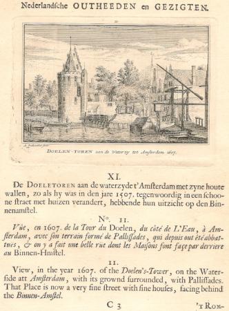 AMSTERDAM Doelentoren - A Rademaker - 1725