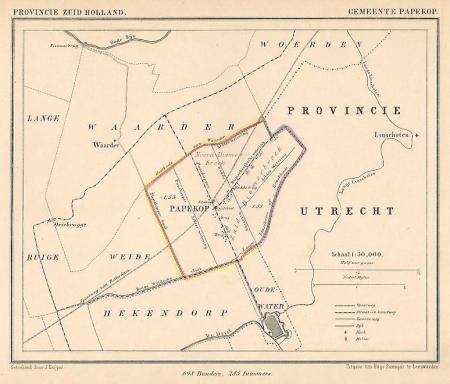 PAPEKOP - Kuijper/Suringar - ca. 1867