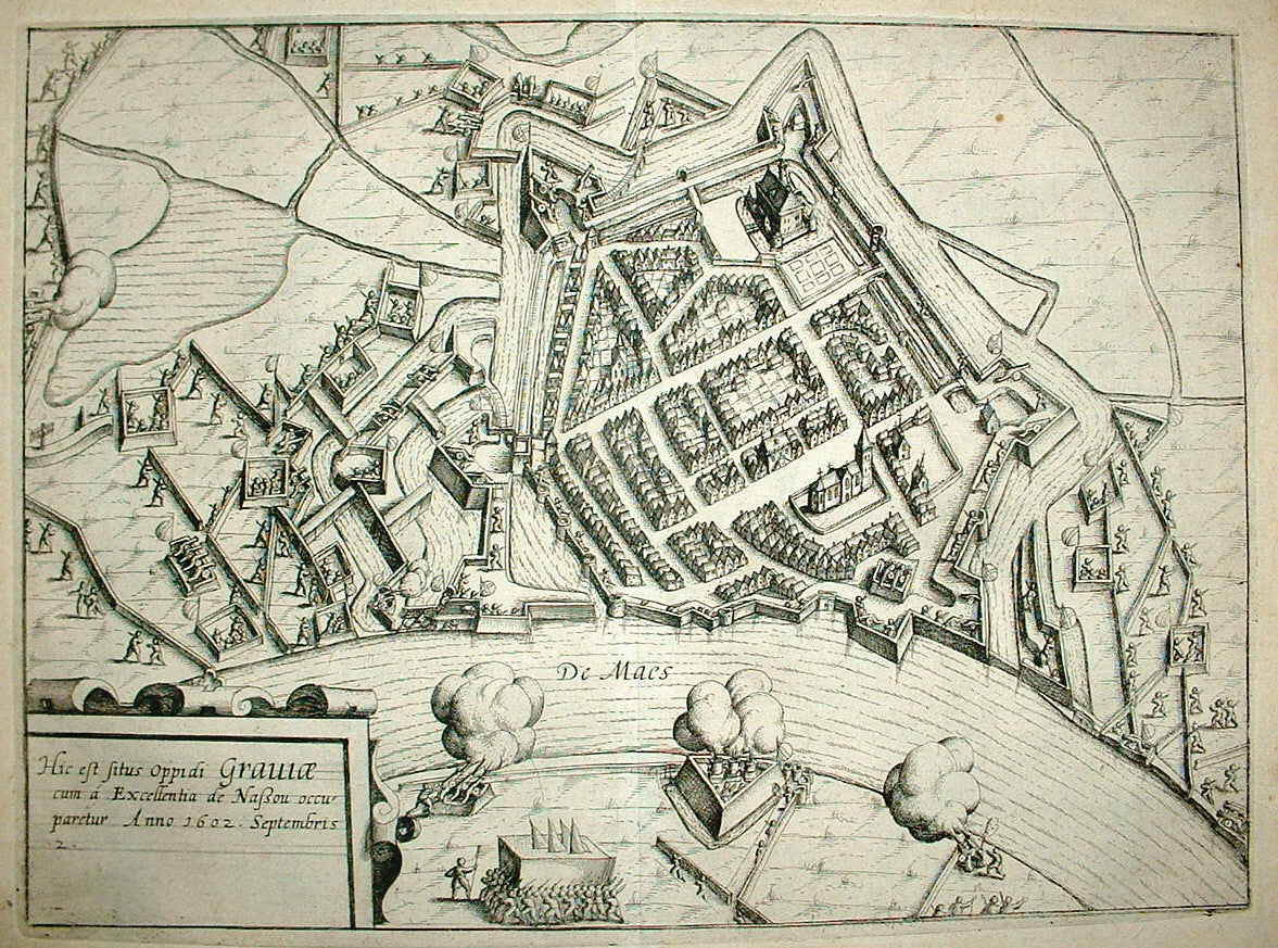 GRAVE Stadsplattegrond - C Claesz / L Guicciardini - 1609