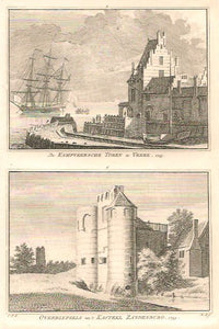 VEERE Twee gezichten op een blad - H Spilman - ca. 1750