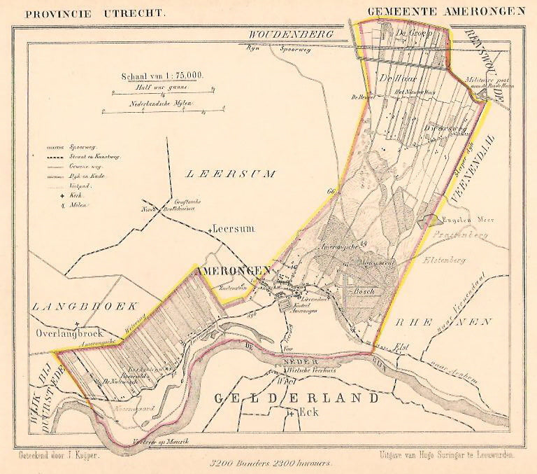 AMERONGEN - Kuijper/Suringar - ca. 1867